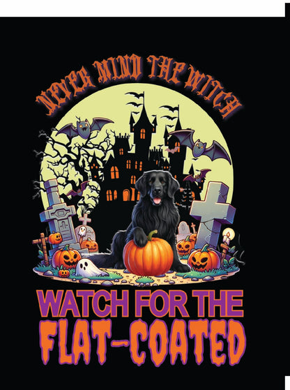 sporting Halloween garden flag