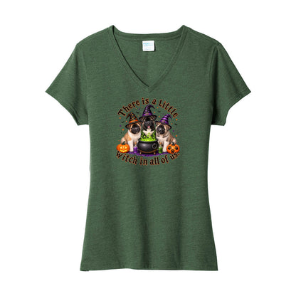 Little Witch in all of us LPC455V Port & Company ® Ladies Fan Favorite ™ Blend V-Neck Tee