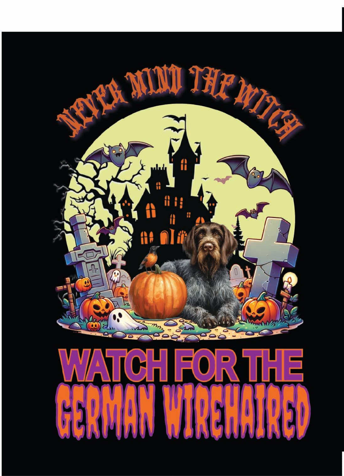 sporting Halloween garden flag