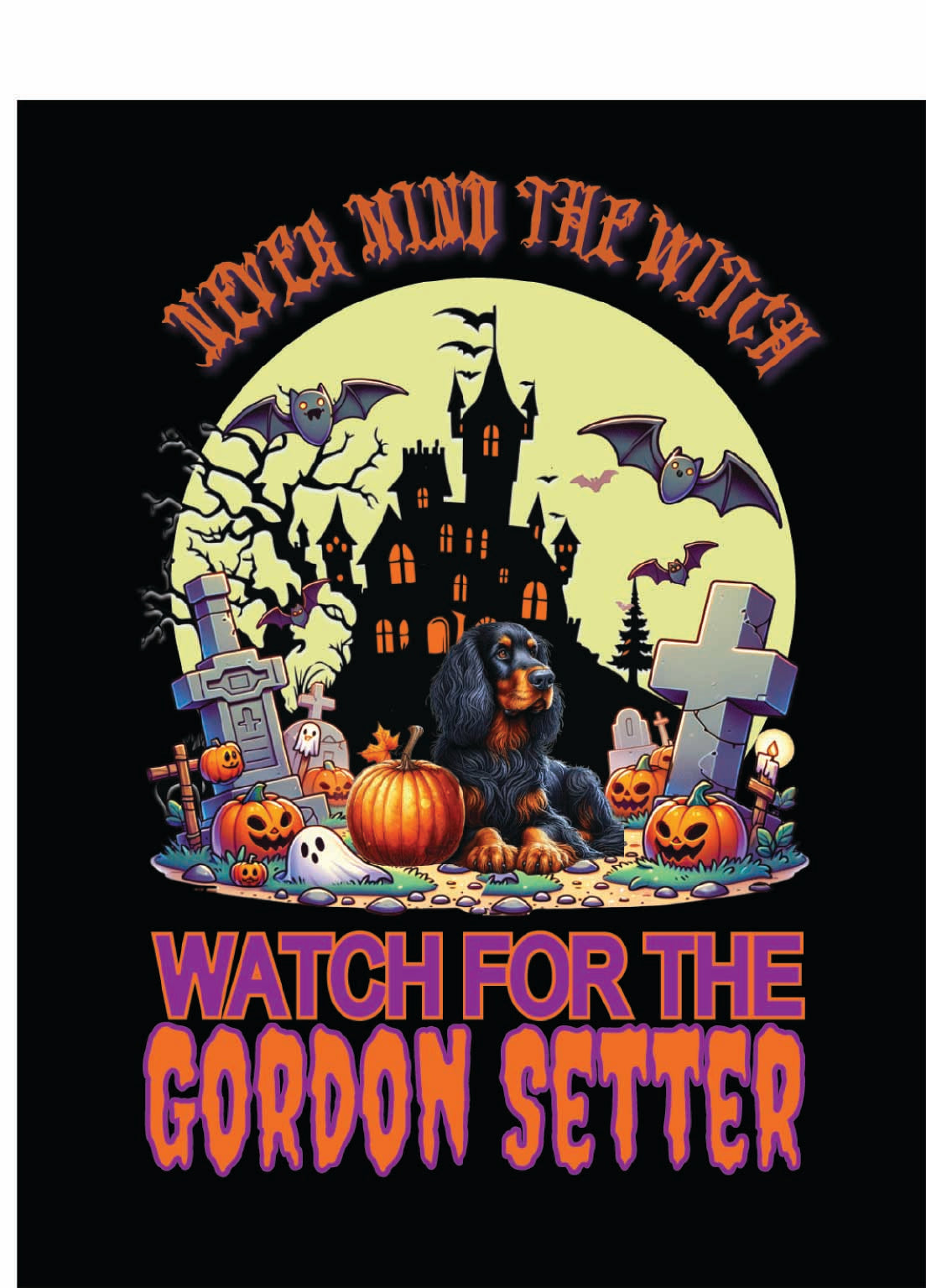 sporting Halloween garden flag