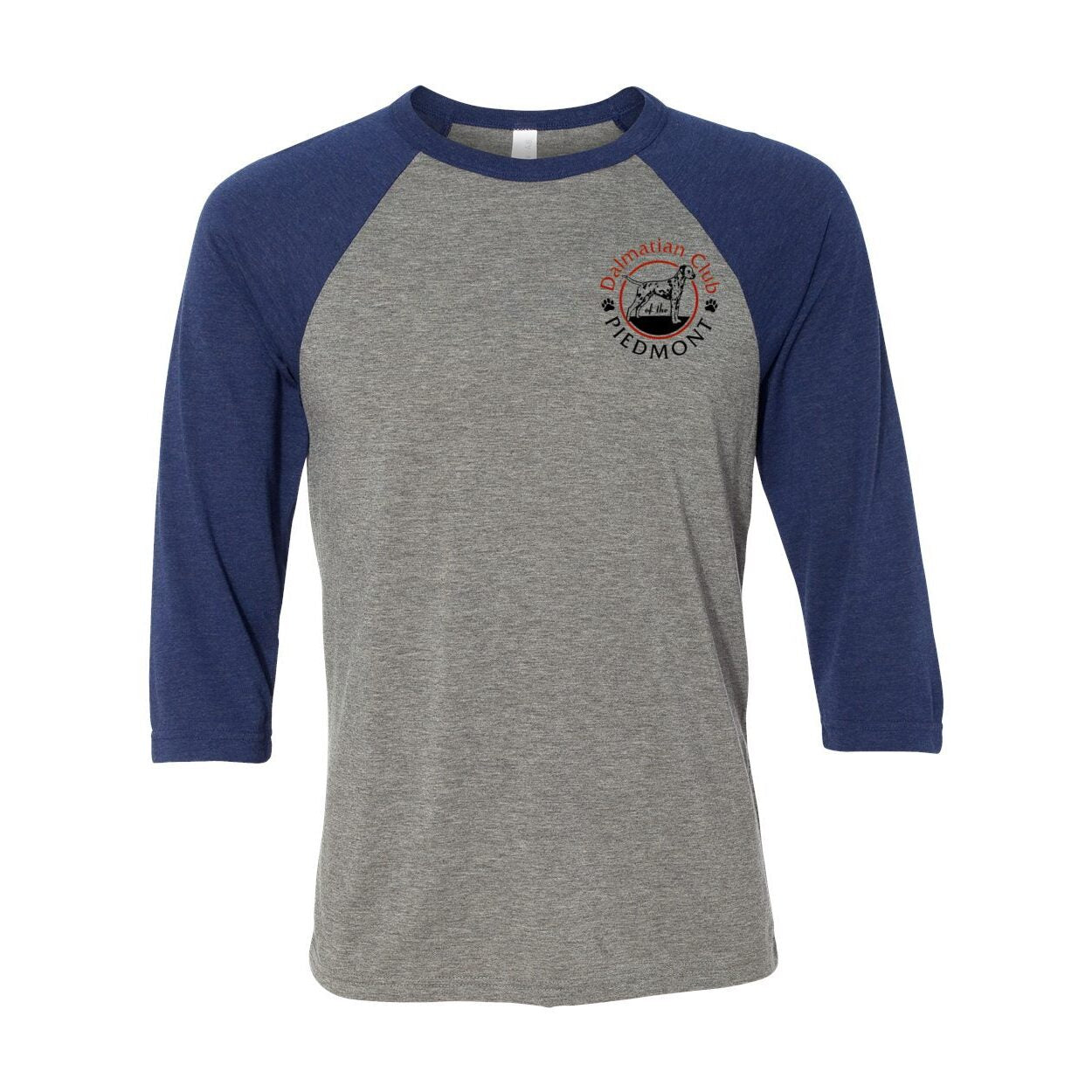 Dal Club Red black Front Back Unisex Three-Quarter Sleeve Baseball T-Shirt