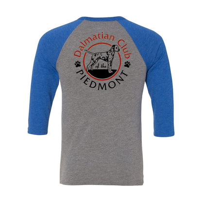 Dal Club Red black Front Back Unisex Three-Quarter Sleeve Baseball T-Shirt