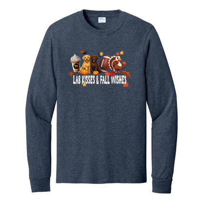 Lab Fall Wishes Port & Co™ PC54LS Long Sleeve Core Cotton Tee