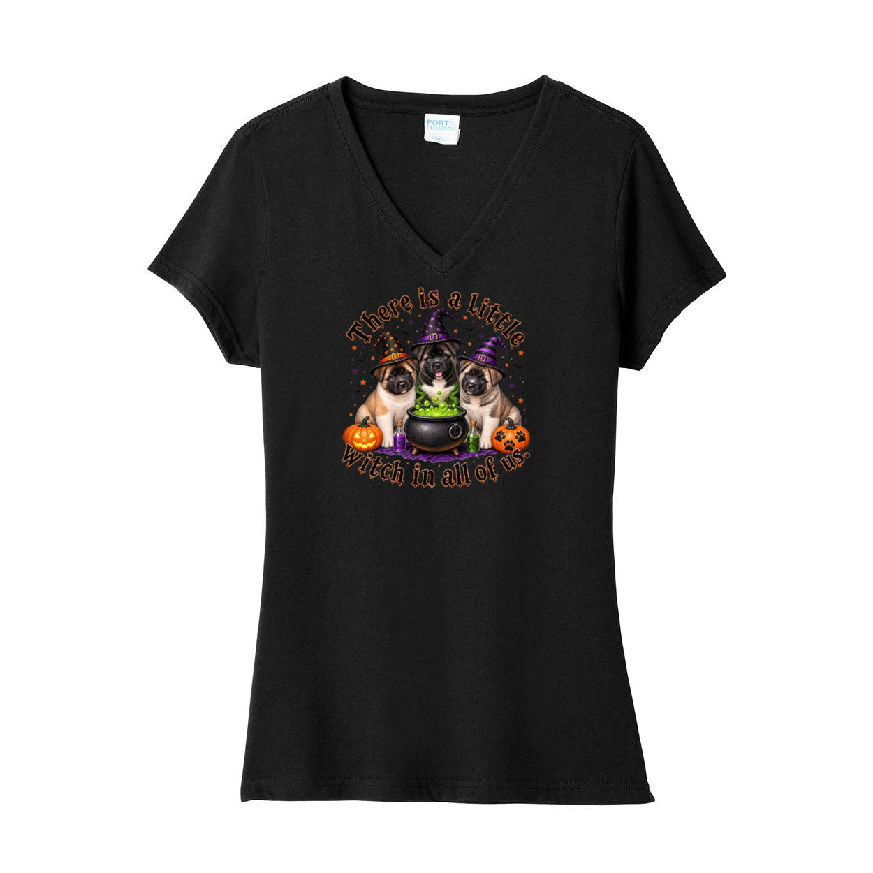 Little Witch in all of us LPC455V Port & Company ® Ladies Fan Favorite ™ Blend V-Neck Tee