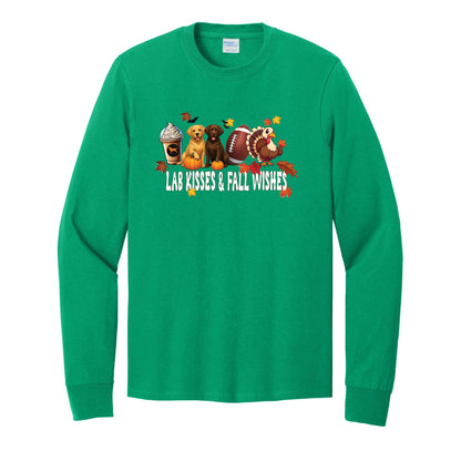 Lab Fall Wishes Port & Co™ PC54LS Long Sleeve Core Cotton Tee