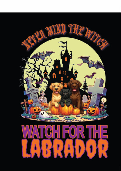 sporting Halloween garden flag