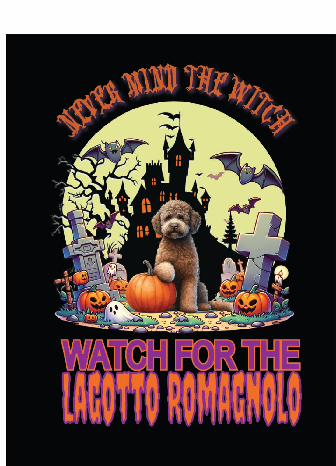 sporting Halloween garden flag