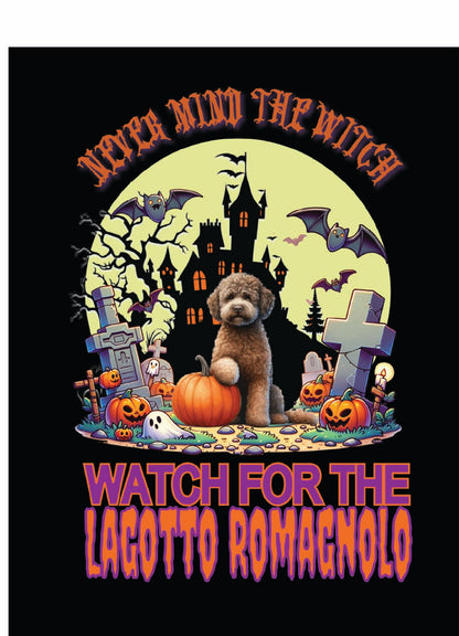 sporting Halloween garden flag