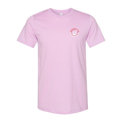 Dal Club Front Back Red White 3001 Unisex Short Sleeve Jersey Tee