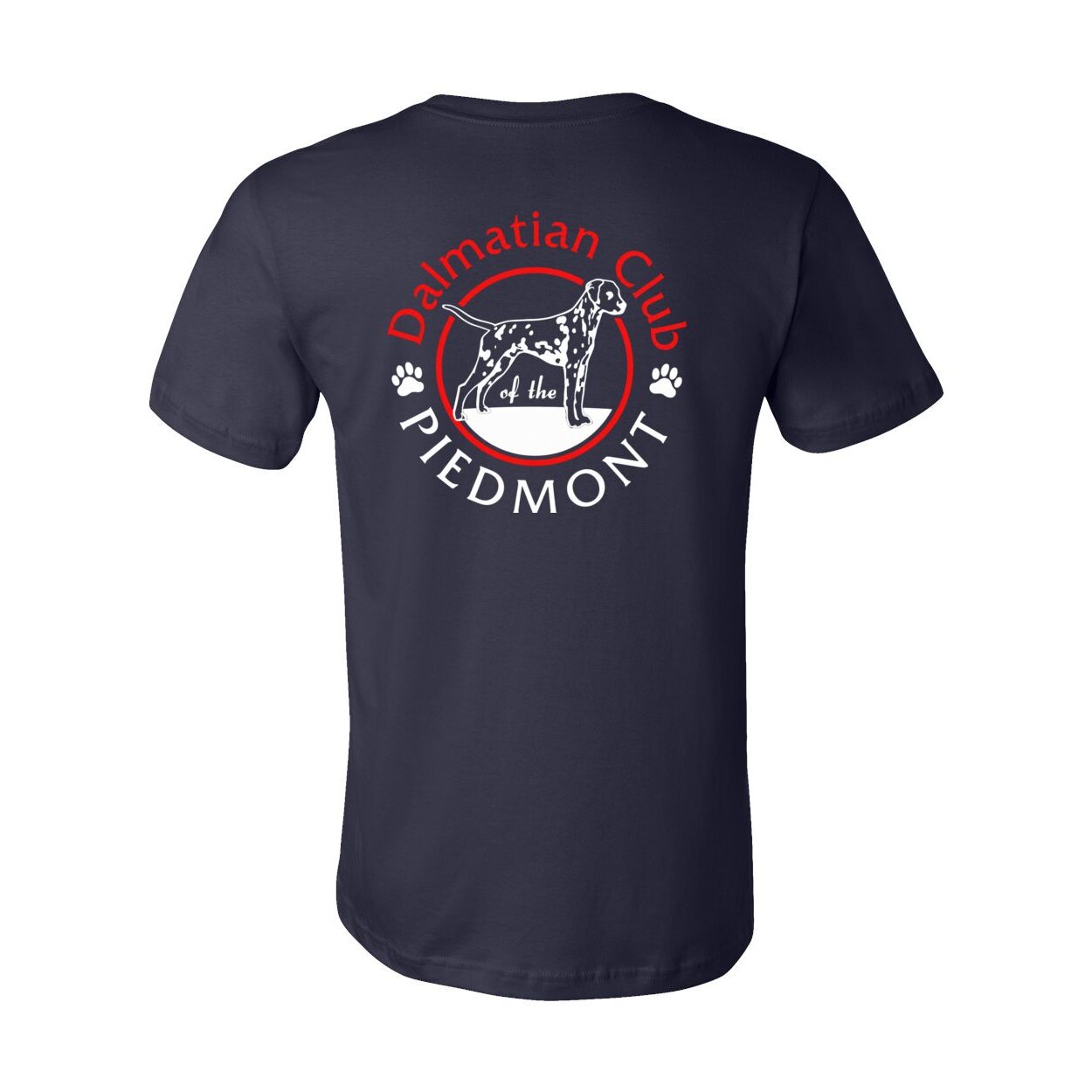 Dal Club Front Back Red White 3001 Unisex Short Sleeve Jersey Tee