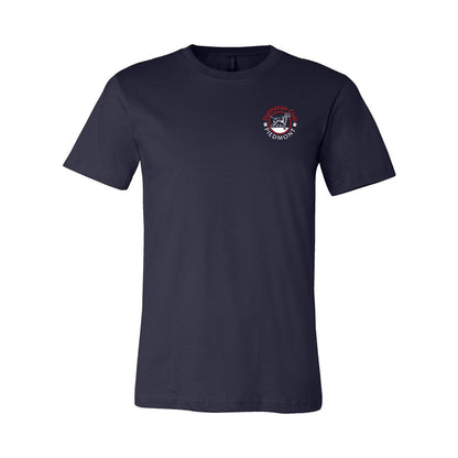 Dal Club Front Back Red White 3001 Unisex Short Sleeve Jersey Tee
