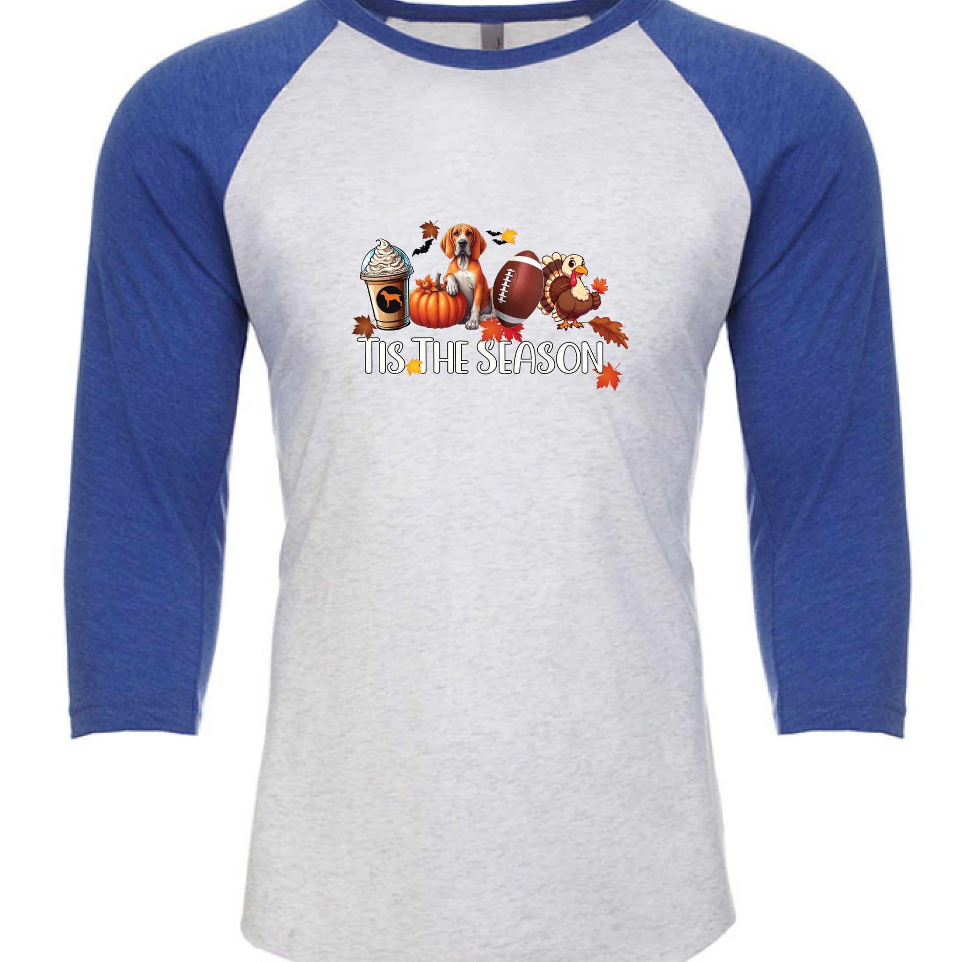 Vintage Royal/ Heather White - FRONT