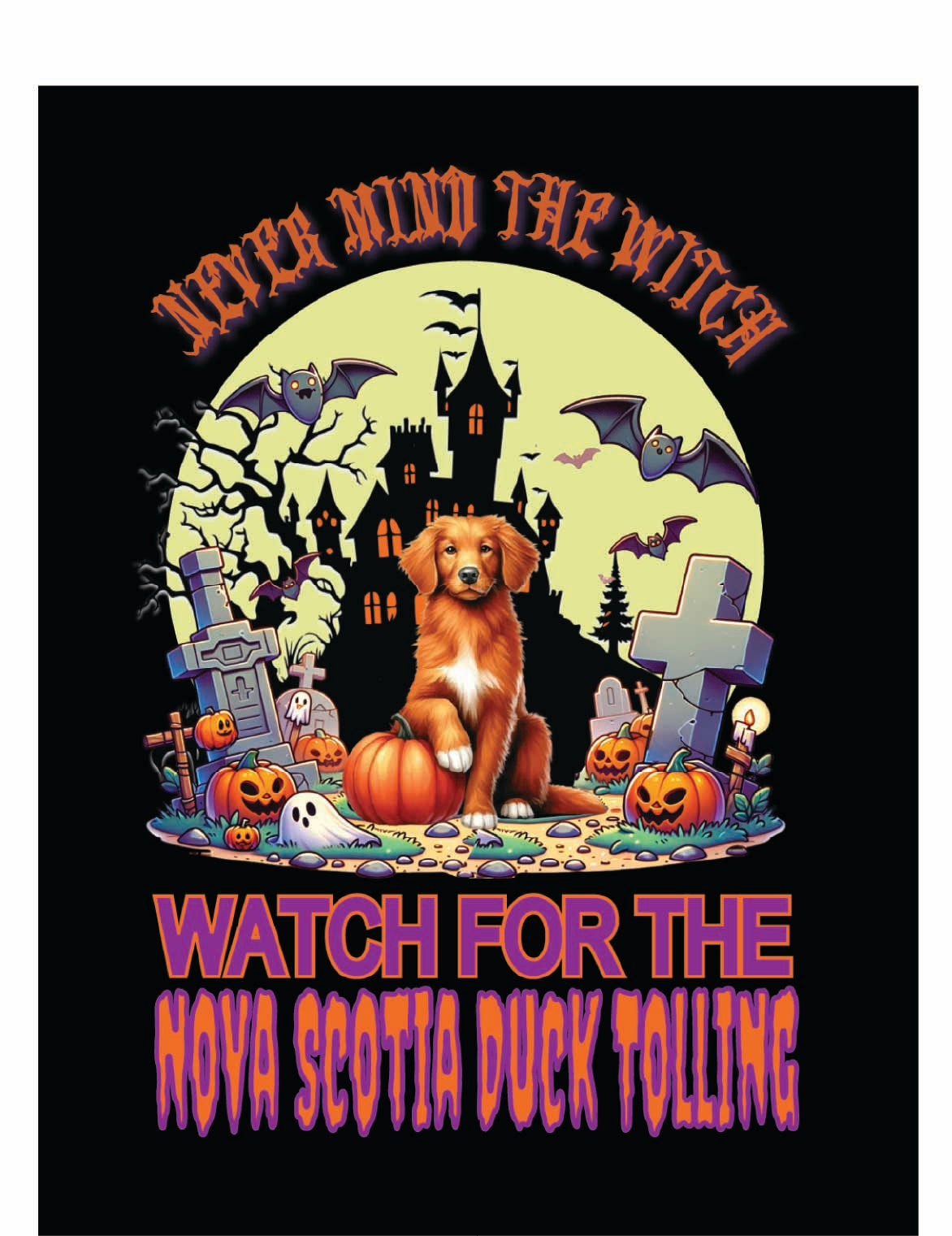 sporting Halloween garden flag