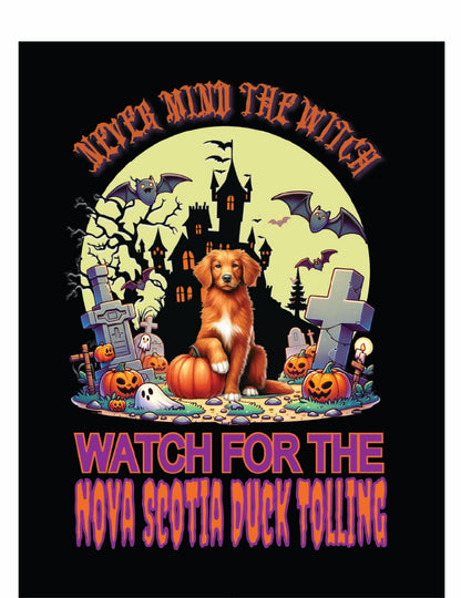 sporting Halloween garden flag