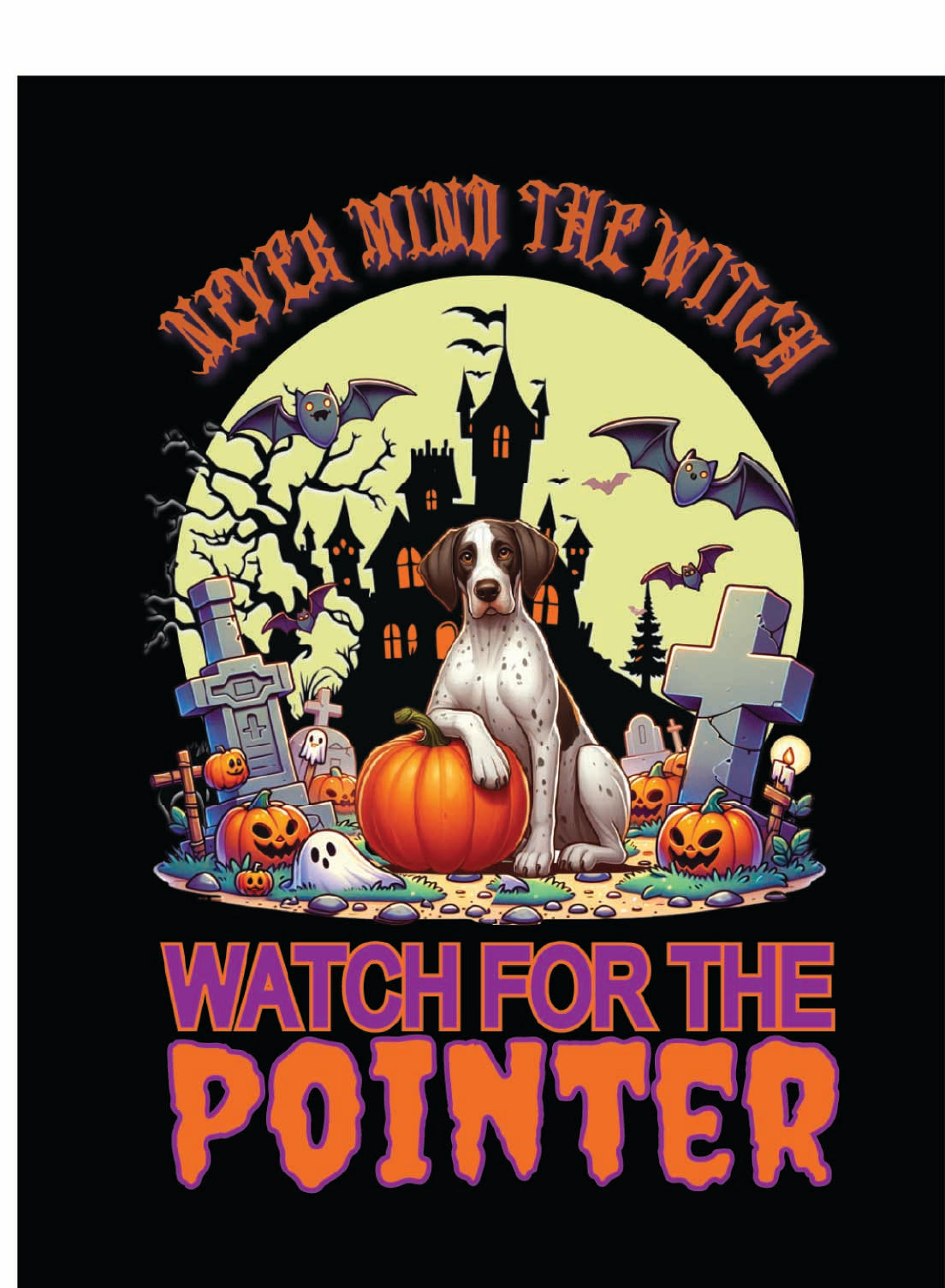 sporting Halloween garden flag