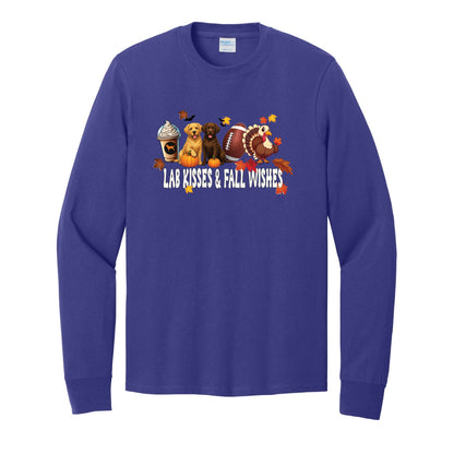 Lab Fall Wishes Port & Co™ PC54LS Long Sleeve Core Cotton Tee