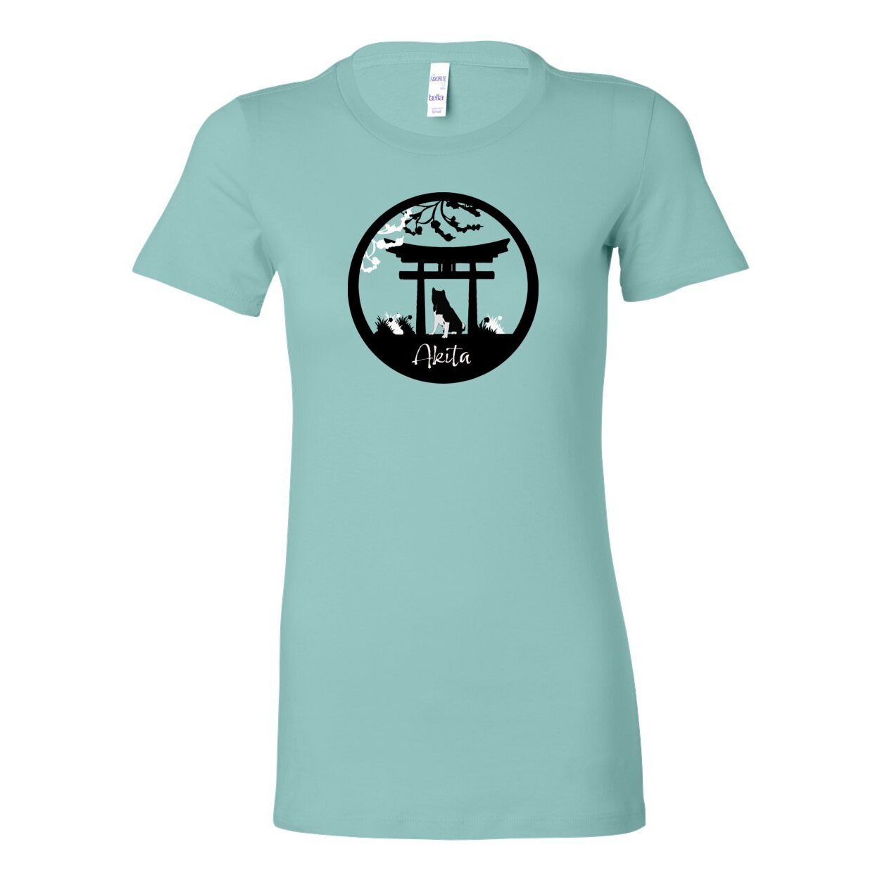 Black & White Breed Front Design Women's The Favorite Tee