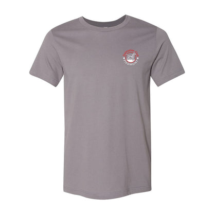 Dal Club Front Back Red White 3001 Unisex Short Sleeve Jersey Tee