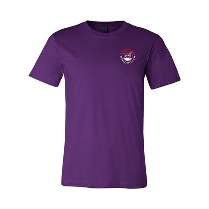 Dal Club Front Back Red White 3001 Unisex Short Sleeve Jersey Tee