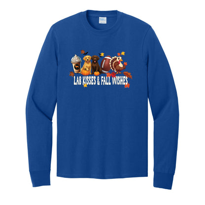 Lab Fall Wishes Port & Co™ PC54LS Long Sleeve Core Cotton Tee