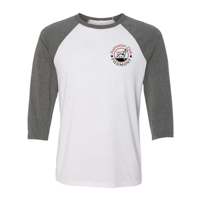 Dal Club Red black Front Back Unisex Three-Quarter Sleeve Baseball T-Shirt