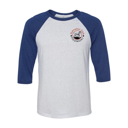 Dal Club Red black Front Back Unisex Three-Quarter Sleeve Baseball T-Shirt