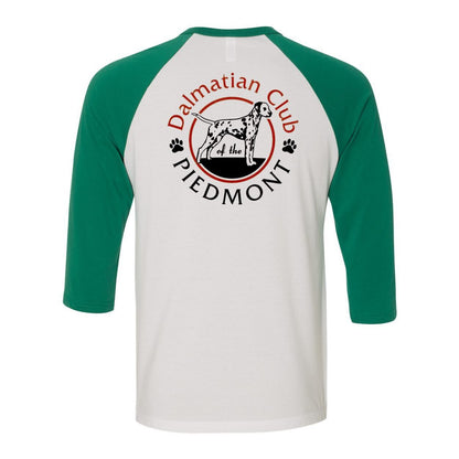 Dal Club Red black Front Back Unisex Three-Quarter Sleeve Baseball T-Shirt