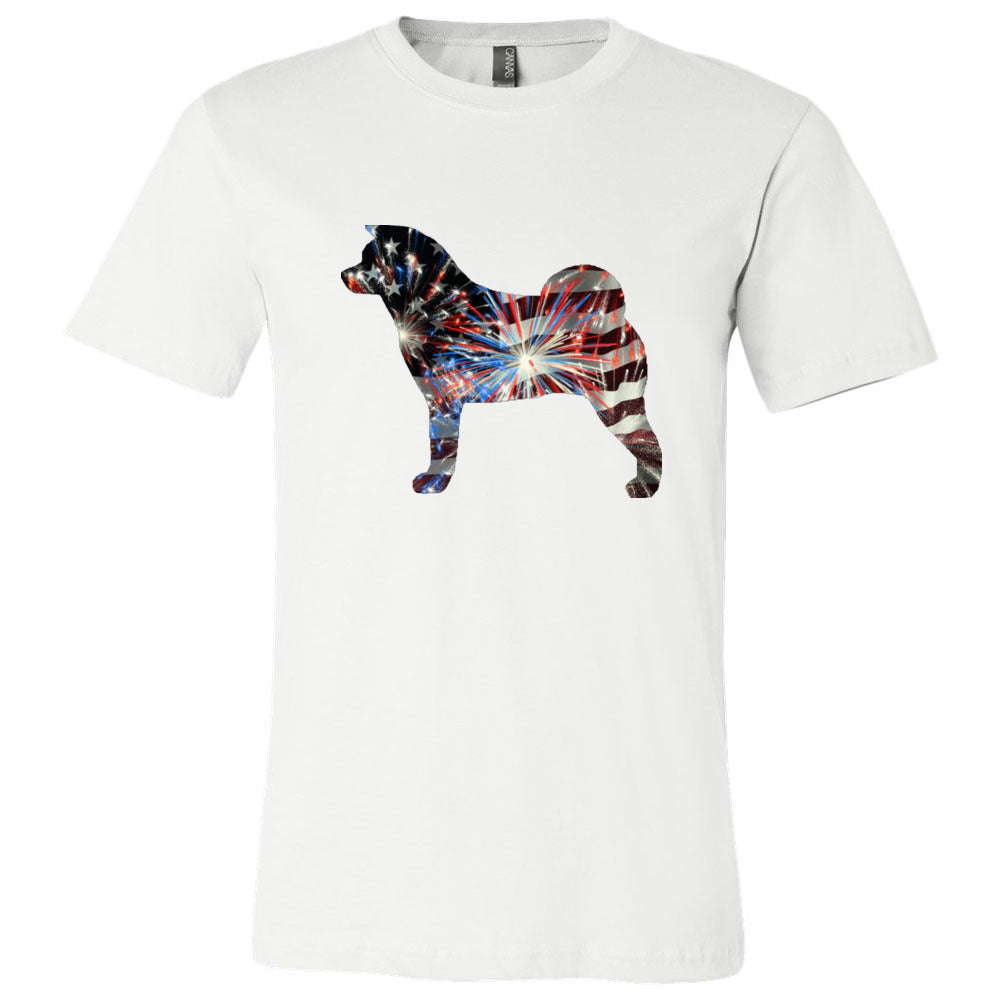 Patriotic Akita Unisex Short Sleeve Jersey Tee