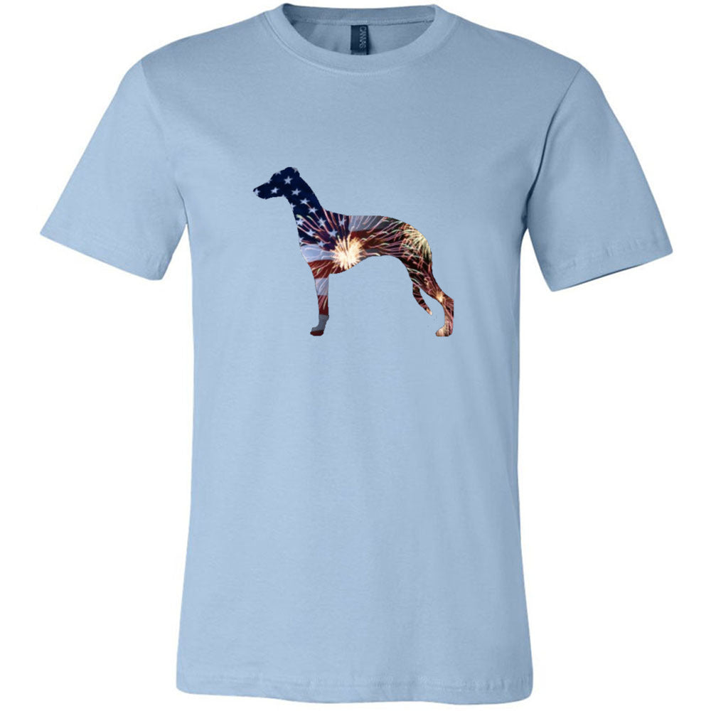 Patriotic Whippet Unisex Short Sleeve Jersey Tee