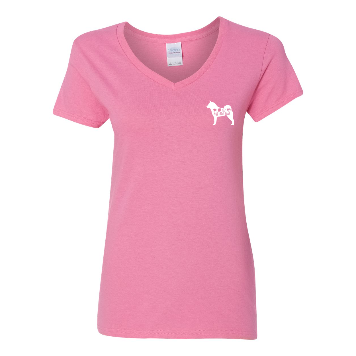 Akita Scent F/B Women's V-Neck T-Shirt