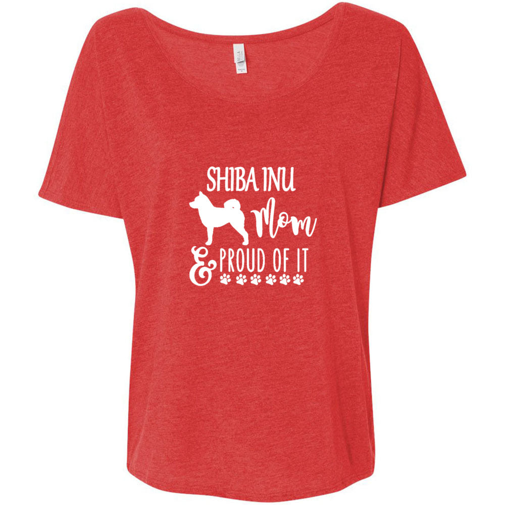 Shiba Mom Proud Women's Slouchy Tee