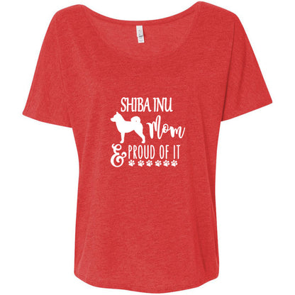 Shiba Mom Proud Women's Slouchy Tee