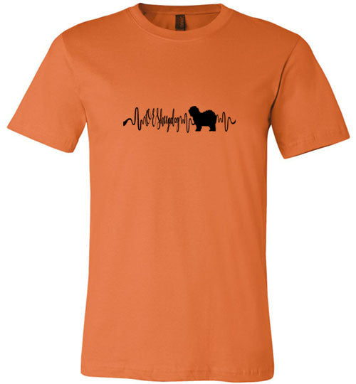 OES Heartbeat Unisex Short Sleeve Shirt Black - WagALotBowWow