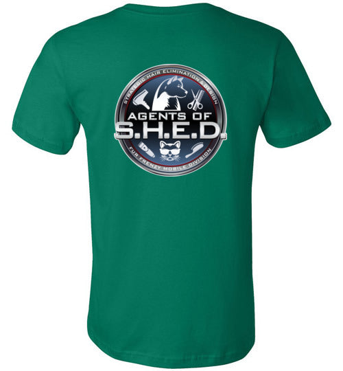 S.H.E.D Unisex Canvas Short Sleeve T-Shirt