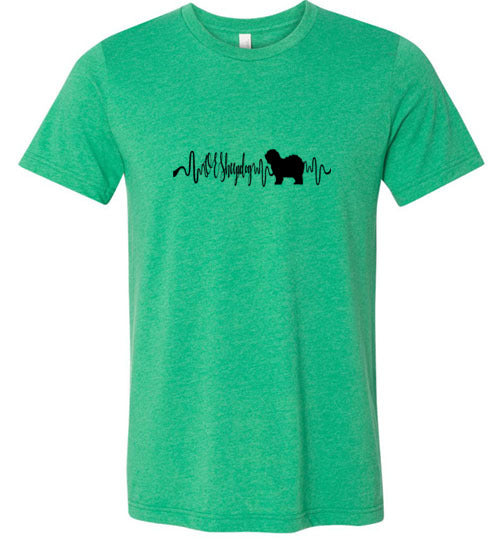 OES Heartbeat Unisex Short Sleeve Shirt Black - WagALotBowWow