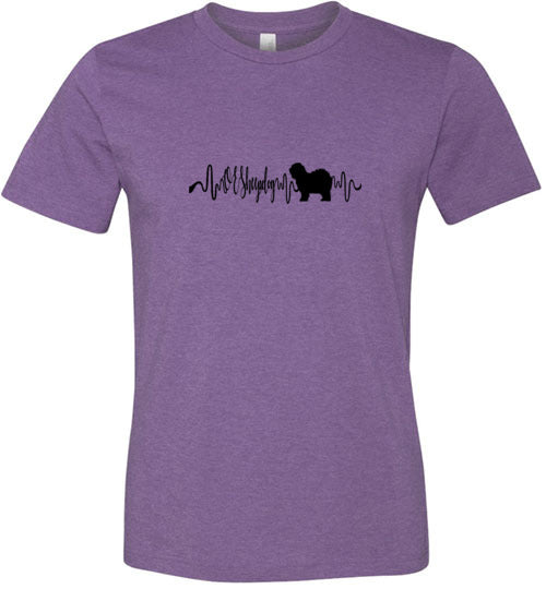 OES Heartbeat Unisex Short Sleeve Shirt Black - WagALotBowWow