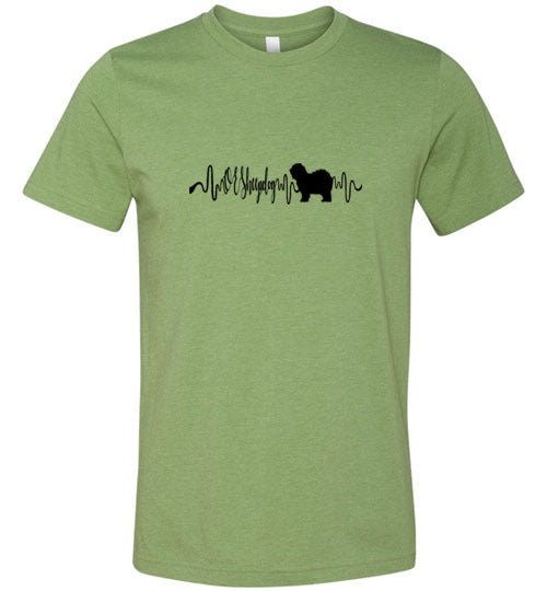 OES Heartbeat Unisex Short Sleeve Shirt Black - WagALotBowWow