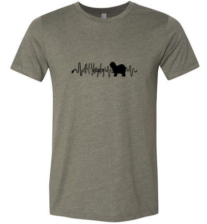 OES Heartbeat Unisex Short Sleeve Shirt Black - WagALotBowWow