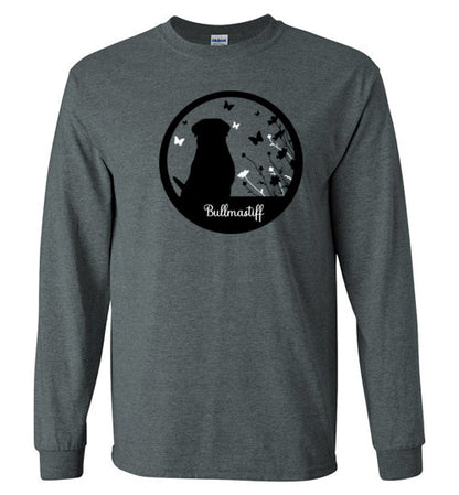 Bullmastiff Flowers Long Sleeve 2XL,3XL,4XL,5XL