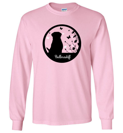 Bullmastiff Flowers Long Sleeve 2XL,3XL,4XL,5XL