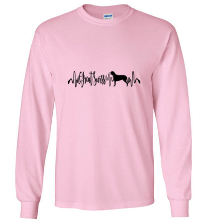 Great Swiss Heartbeat Unisex Long Sleeve T-Shirt