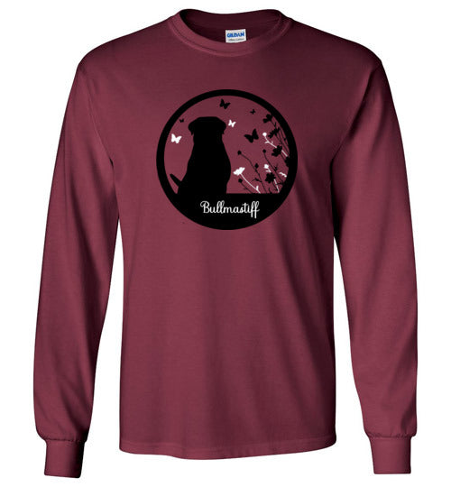 Bullmastiff Flowers Long Sleeve S,M,L,XL