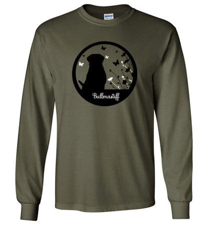 Bullmastiff Flowers Long Sleeve 2XL,3XL,4XL,5XL