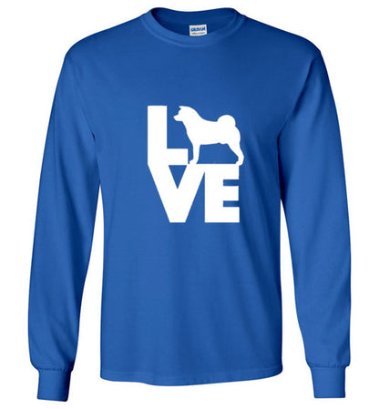 Gildan Long Sleeve Love Akita