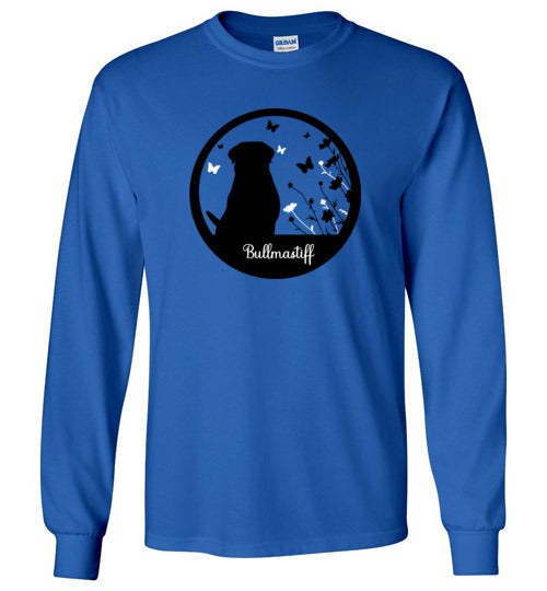 Bullmastiff Flowers Long Sleeve 2XL,3XL,4XL,5XL