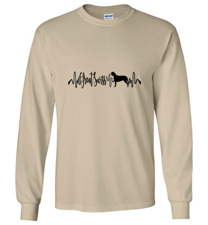 Great Swiss Heartbeat Unisex Long Sleeve T-Shirt