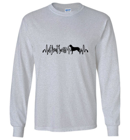 Great Swiss Heartbeat Unisex Long Sleeve T-Shirt