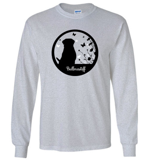 Bullmastiff Flowers Long Sleeve 2XL,3XL,4XL,5XL