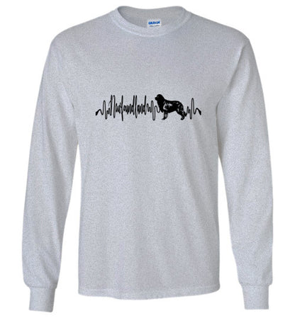 Newfoundland Heartbeat Unisex Long Sleeve T-Shirt