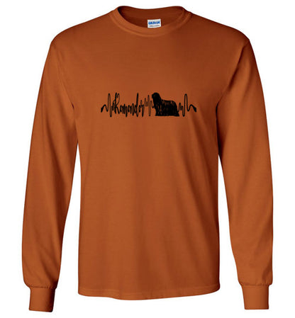 Komondor Heartbeat Unisex Long Sleeve T-Shirt